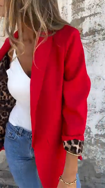 Blouson Décontracté Imprimé pour Femme