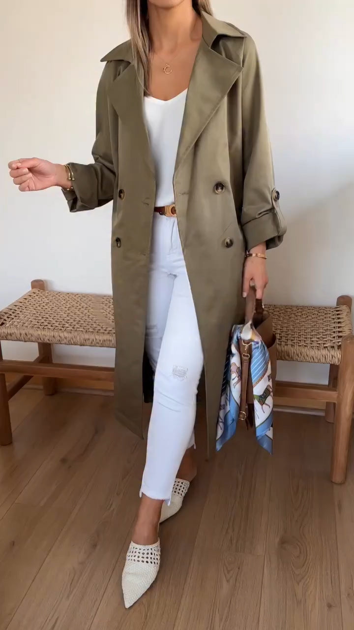 Manteau Revers Tempérament et Loisirs pour Femmes