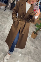 Blouson décontracté femme à revers et de tempérament