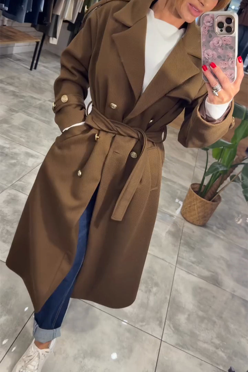 Blouson décontracté femme à revers et de tempérament