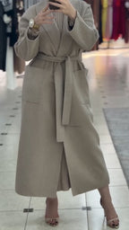 Veste décontractée coupe-vent unie à revers pour femme