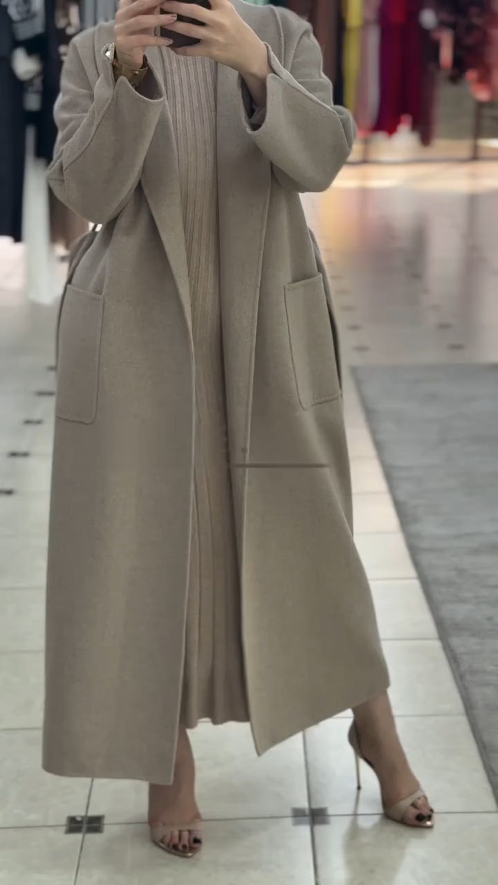Veste décontractée coupe-vent unie à revers pour femme