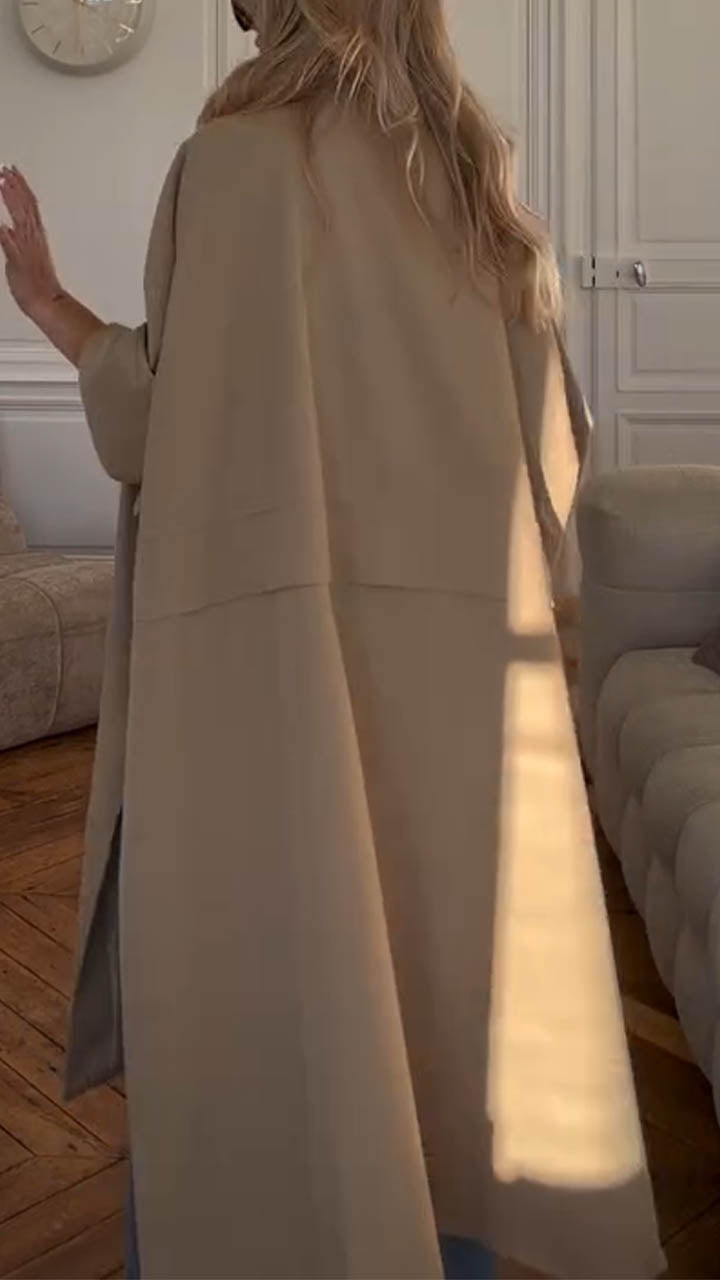 Manteau décontracté pour femme avec col montant et tempérament élégant