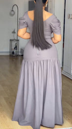 Robe sirène épaules dénudées pour femme