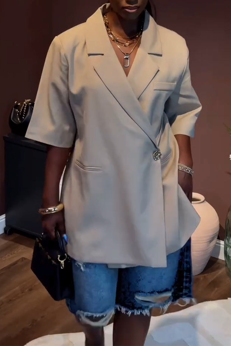 Veste tailleur femme à col pour trajets professionnels