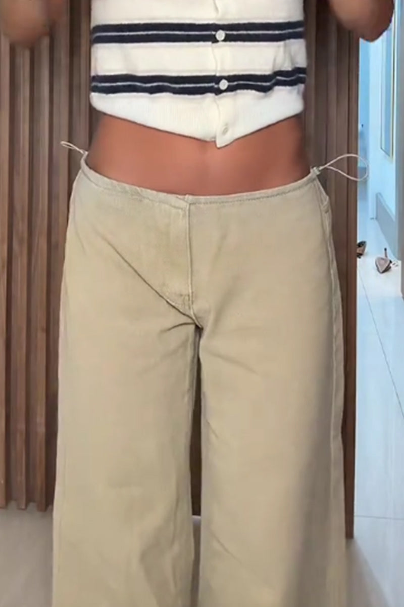 Pantalon de jogging taille élastique coupe ample Y2K pour femme - Modèle gratuit
