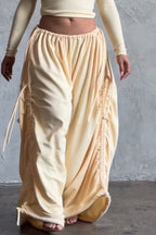 Pantalon décontracté ample pour femme avec cordon de serrage à la taille et à l'ourlet