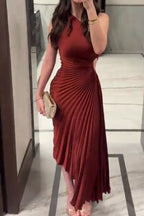 Robe de soirée moulante froncée à épaules dénudées pour femme