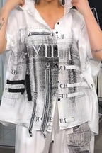 Chemisier imprimé coupe décontractée femme ou pantalon ample imprimé à jambe large