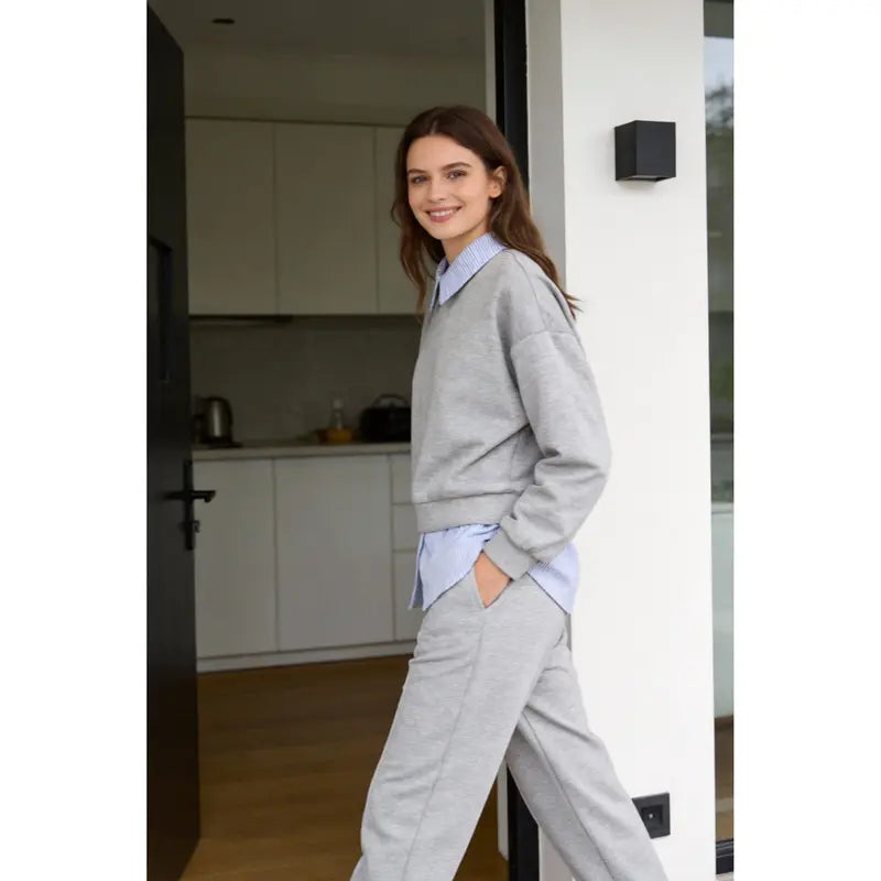 Ensemble deux-pièces pour femme, comprenant un haut et un pantalon