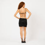 [2026.SOUL] Vestito corto con paillettes e cut-out laterale