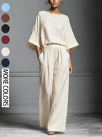 Women's Summer Fashion Elegant Bell Sleeve Set