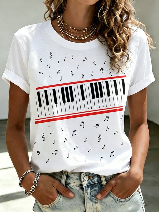 T-Shirt King Of Pop con Stampa Donna