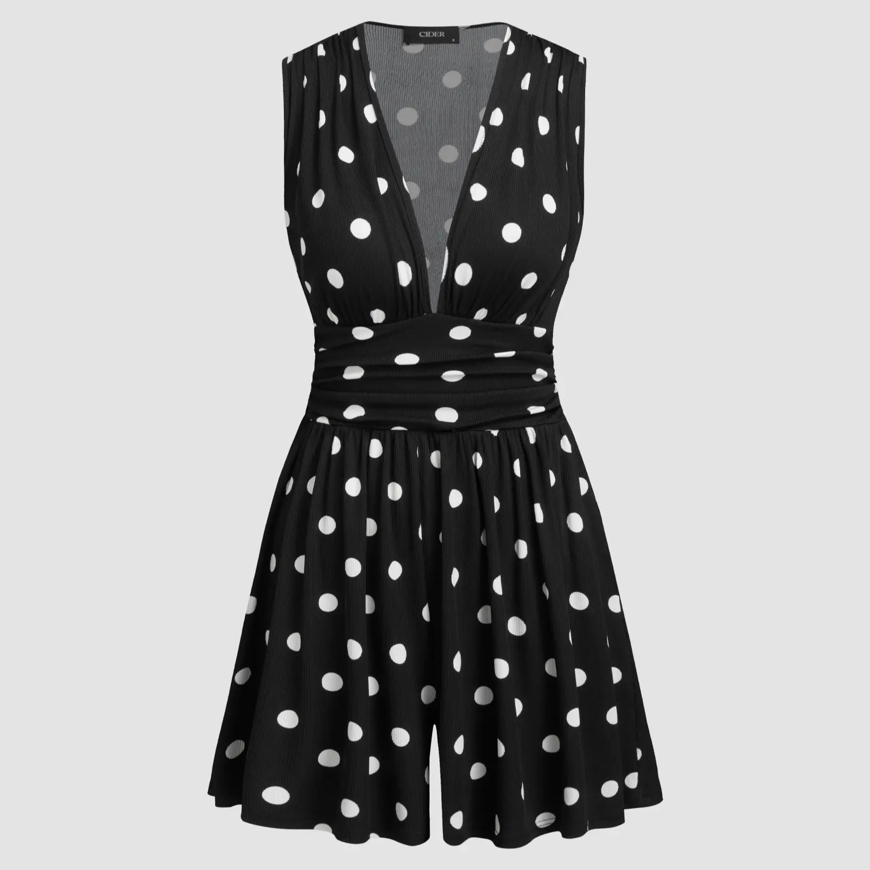 Combinaison bustier à col en V pour femme, printemps/été