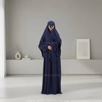 Prayer Set, 2-Piece Abaya Khimar in Jazz Fabric, Modest and Practical