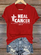 Women's  Lung Cancer HEAL CANCER Classic T-Shirt