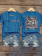 T-shirt stampa FREEDOM da donna