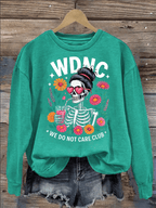Women's Retro Funny Proud Member Of Club We Do Not Care Menopause Perimenopause Print Sweatshirt