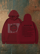 Women's  Retro Funny Proud Member Of Club We Do Not Care Menopause Perimenopause Print   Hoodie