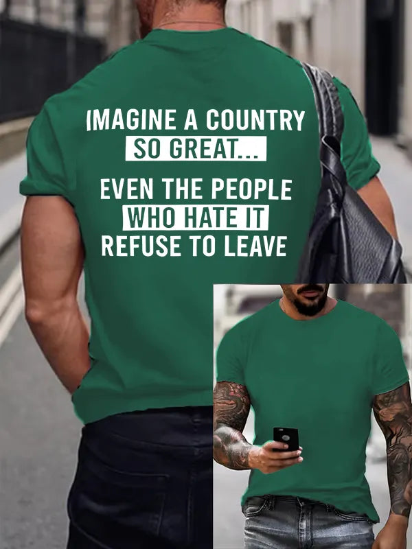 T-Shirt Uomo IMAGINE A COUNTRY