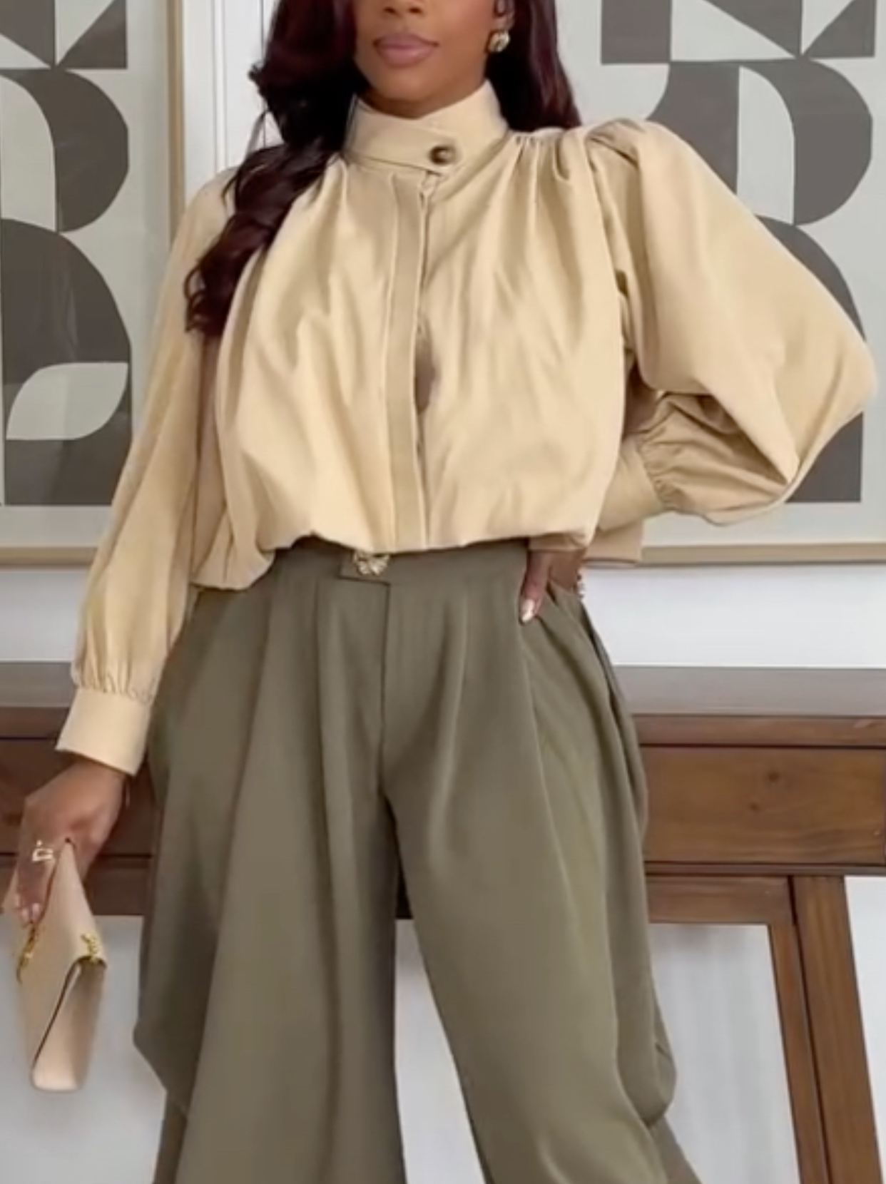 Ensemble décontracté débardeur et pantalon large pour femme