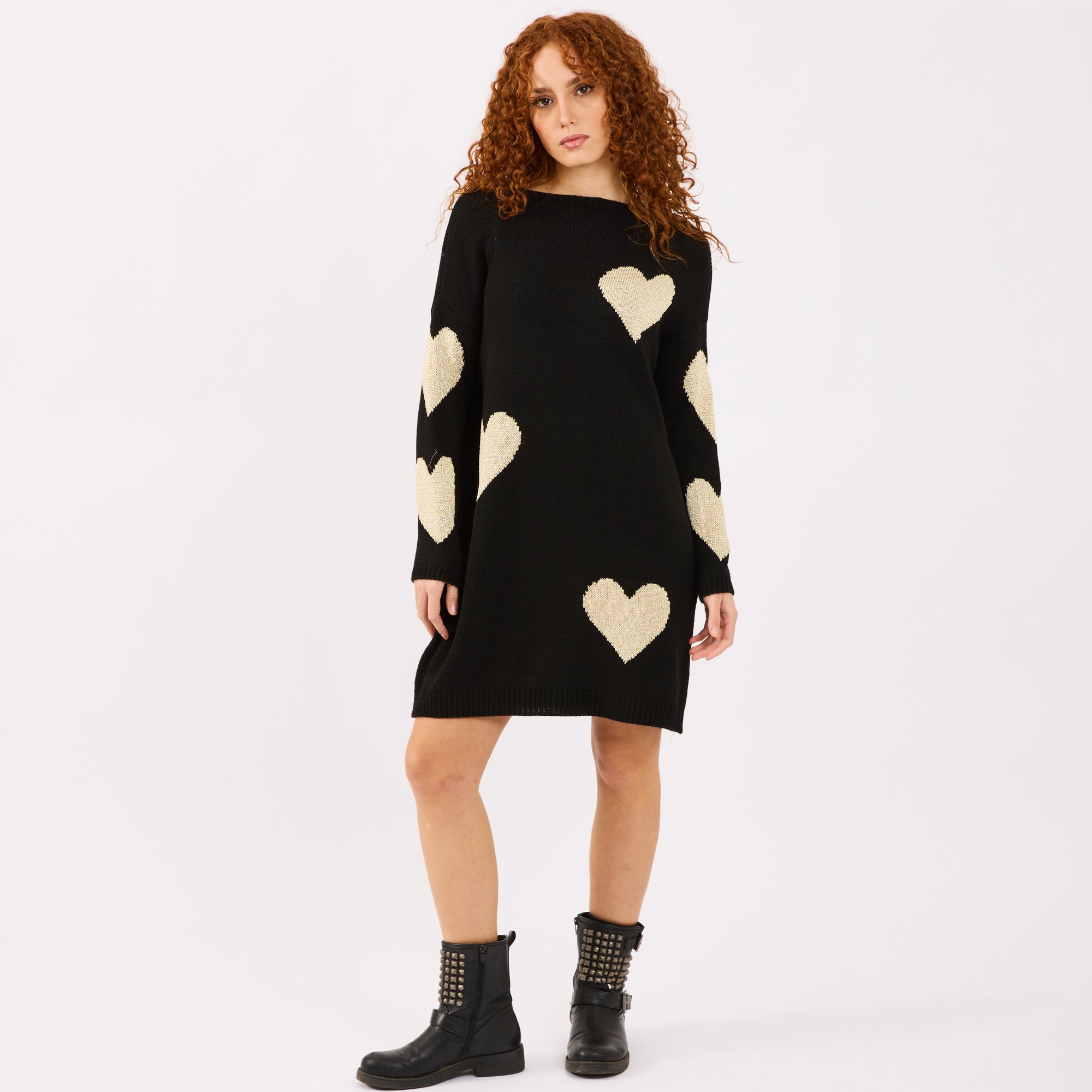 [2026.COUTURE] Vestito Love, In Maglia Con Cuori