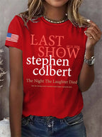 🔥Buy 3 Get 15% Off🔥Retro Last Show 05.21.2026 The Night The Laughter Died After The Opening Monol, Hopefully People Laughed During The Show Print T-Shirt