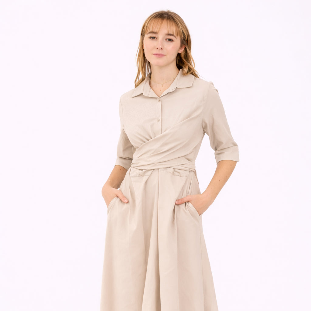 [2026.NOHO] Bea, Vestito Con Laccio In Vita