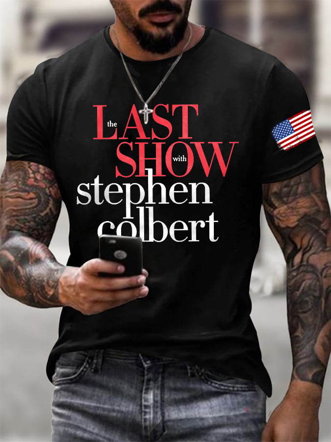 🔥Compra 3 e ottieni il 15% di sconto🔥T-shirt da uomo con stampa retrò Last Show
