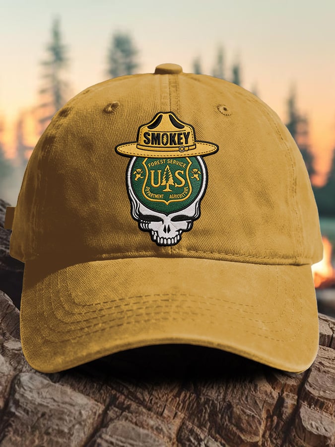 Berretto da baseball con stampa "Retro Resist Save The Forest Service"
