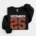 Felpa natalizia retrò, maglietta 25 dicembre, abbigliamento natalizio, magliette natalizie da donna, girocollo natalizio, regalo di Natale, maglione invernale