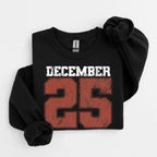 Felpa natalizia retrò, maglietta 25 dicembre, abbigliamento natalizio, magliette natalizie da donna, girocollo natalizio, regalo di Natale, maglione invernale