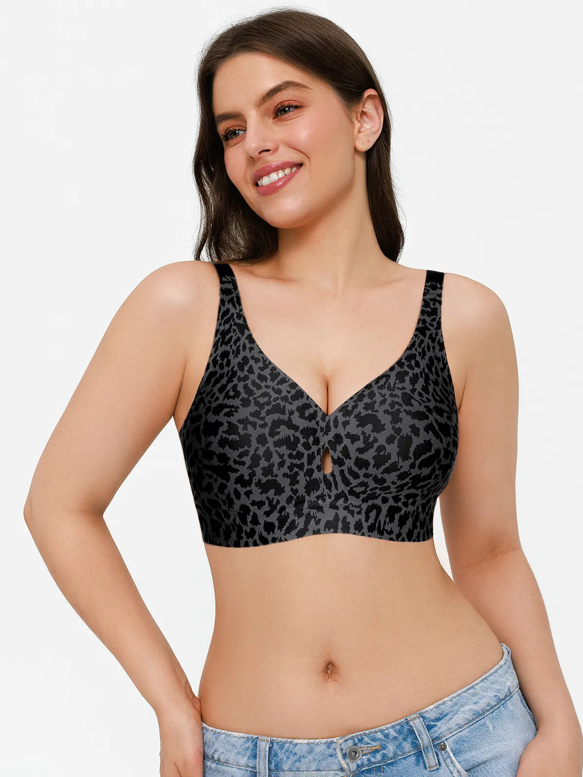 Soutien-gorge sans coutures avec support en gel et maintien des contours