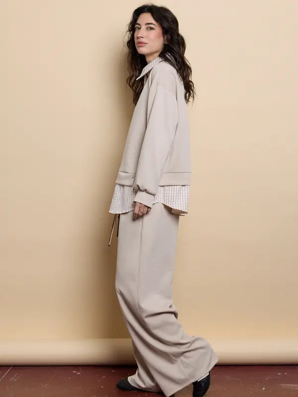 Ensemble deux-pièces pour femme, comprenant un haut et un pantalon