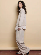 Ensemble deux-pièces pour femme, comprenant un haut et un pantalon
