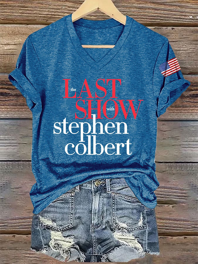 🔥Acquista 3 e ricevi il 15% di sconto🔥T-Shirt Retro Stampa Ultimo Spettacolo con Scollo a V