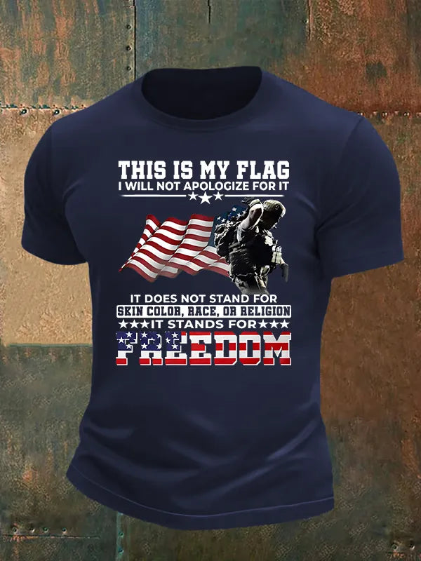 T-Shirt Uomo Stampa "QUESTA È LA MIA BANDIERA"