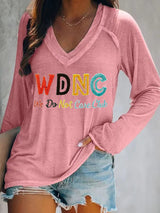 🔥Buy 3 Get 15% Off🔥Women's  V-neck Retro Funny Proud Member Of WDNC Club Menopause Perimenopause Print T-Shirt