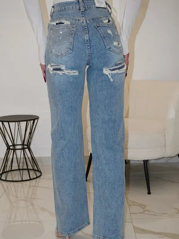 Jeans Diamond Pocket
