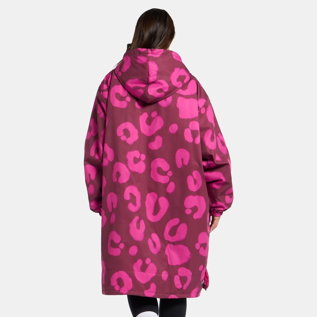 Peignoir de Séchage Imperméable Coupe-Vent, Robe de Changement Doublée Polaire Sherpa Douce, Manteau Veste à Capuche Surdimensionné à Manches Longues pour Enfants, Adultes, Hommes, Femmes, Surf, Plage, Natation, Restez au Sec