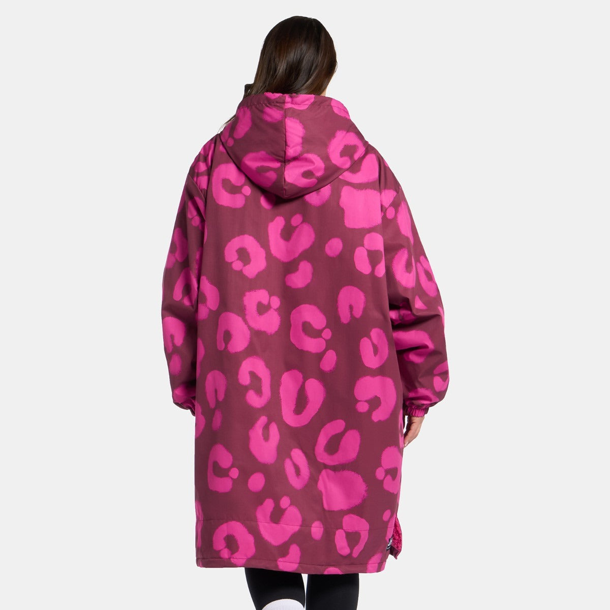 Peignoir de Séchage Imperméable Coupe-Vent, Robe de Changement Doublée Polaire Sherpa Douce, Manteau Veste à Capuche Surdimensionné à Manches Longues pour Enfants, Adultes, Hommes, Femmes, Surf, Plage, Natation, Restez au Sec