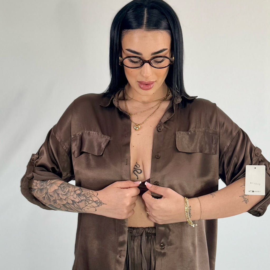 Camicia Raso 100% Viscosa