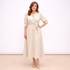 [2026.COUTURE] Sabry, Abito Chemisier Misto Lino