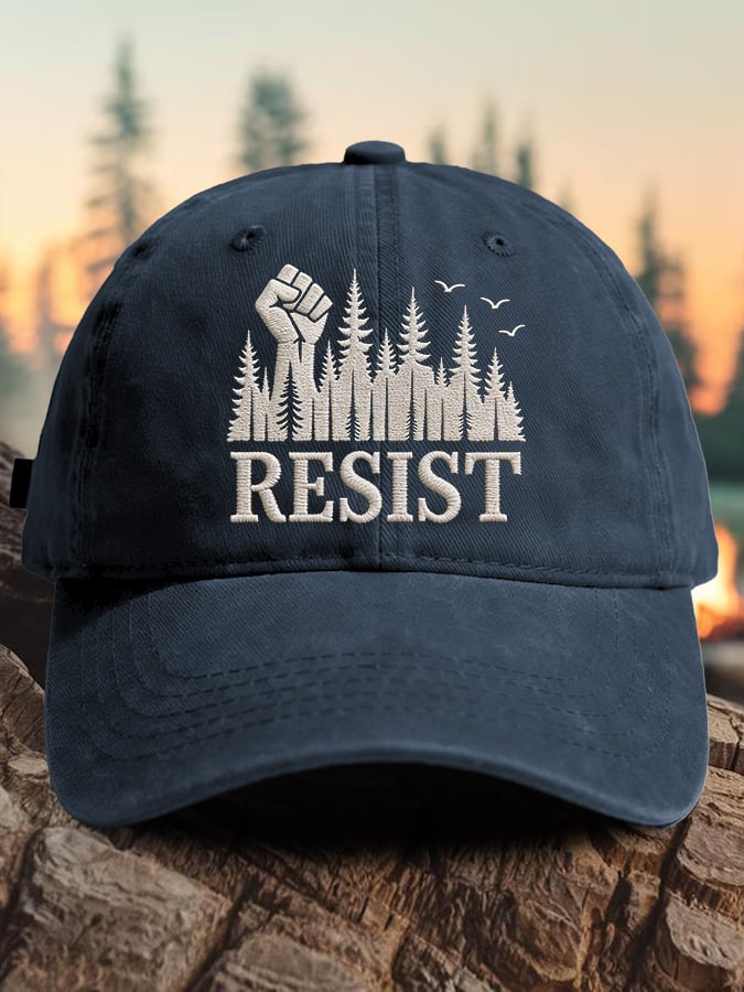 Cappellino da baseball con stampa "Retro Resist Save The Forest Service"