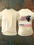 Men's  THIS IS MY FLAG  Print T-Shirt