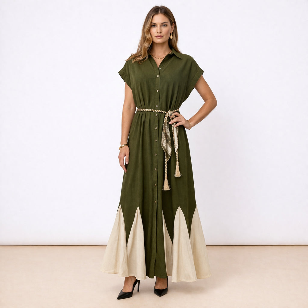 [2026.NOHO] Linen Shirt Dress with Rope Belt