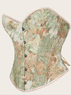 Top modellante floreale da donna, corsetto alla moda con chiusura a lacci, modellante controllo pancia da donna, modellante regolabile