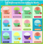 🛁🐣Bombe da Bagno per Bambini – Confezione da 12 con Giocattoli a Sorpresa all'Interno, Ideali per Cesti Pasquali