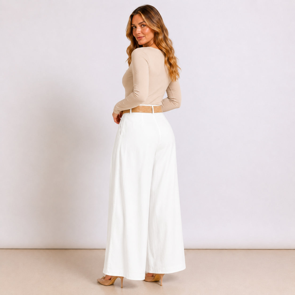 [2026.COUTURE] Pantalon En Coton À Pinces