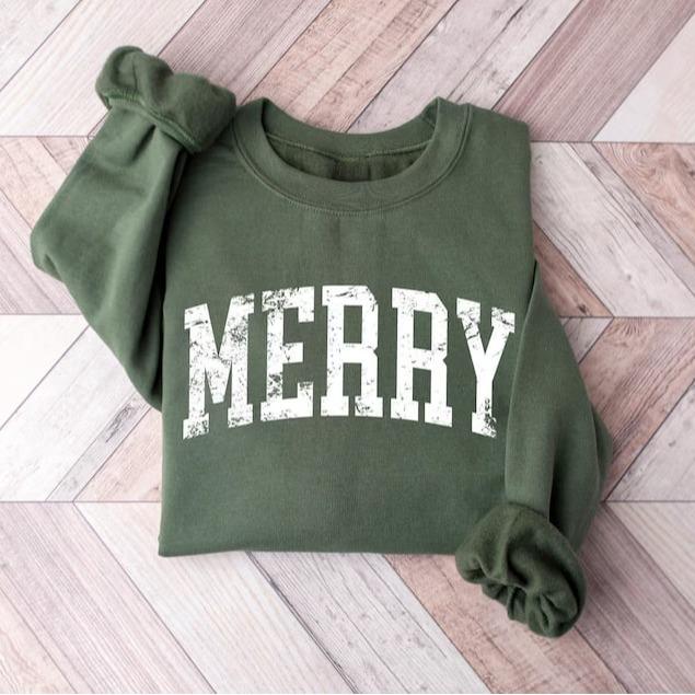 Sweat-shirt rétro "Joyeux Noël", Sweat-shirt "Joyeux Noël", T-shirt de Noël pour femme, Pull festif de Noël, Cadeau de Noël mignon, T-shirt de Noël